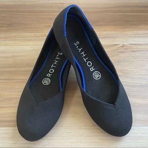 Rothy’s The Flat in Black, Size 5.5